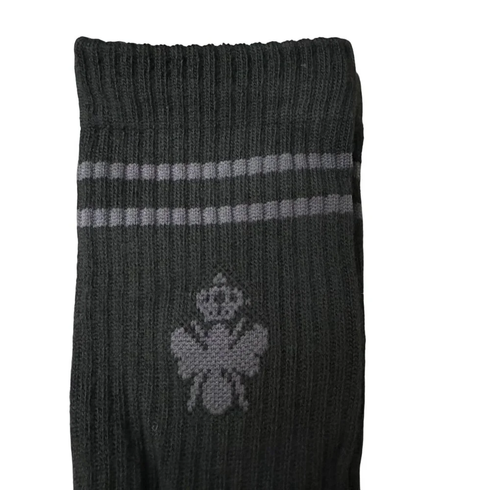 Bombas crew Socks size Large Mens/Womens black cushion stay‎ up Honeycomb new